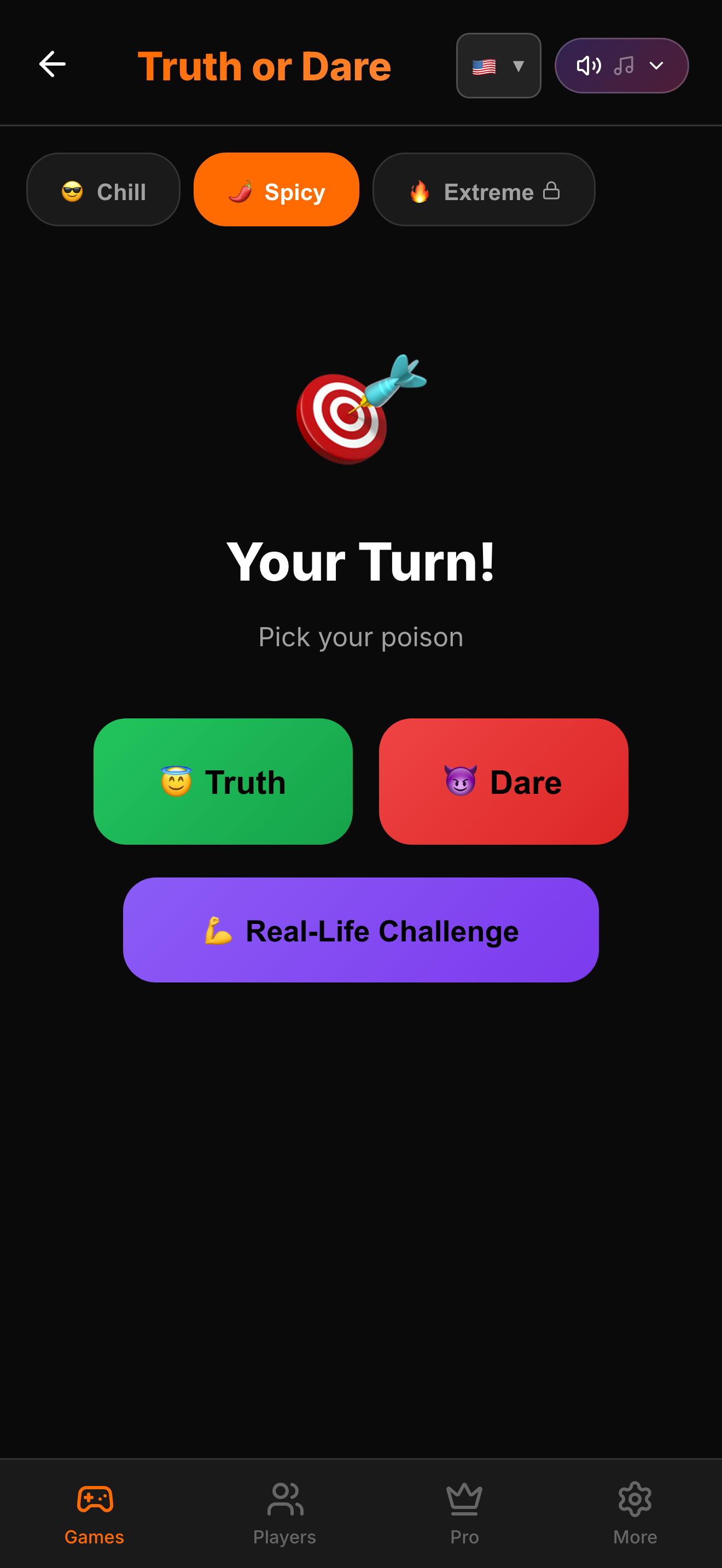 Truth or Dare mode in Chips & Chill